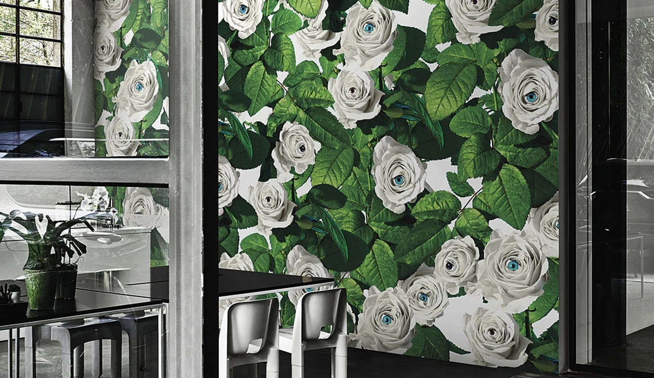 Carta da parati Eyes & Roses di London Art