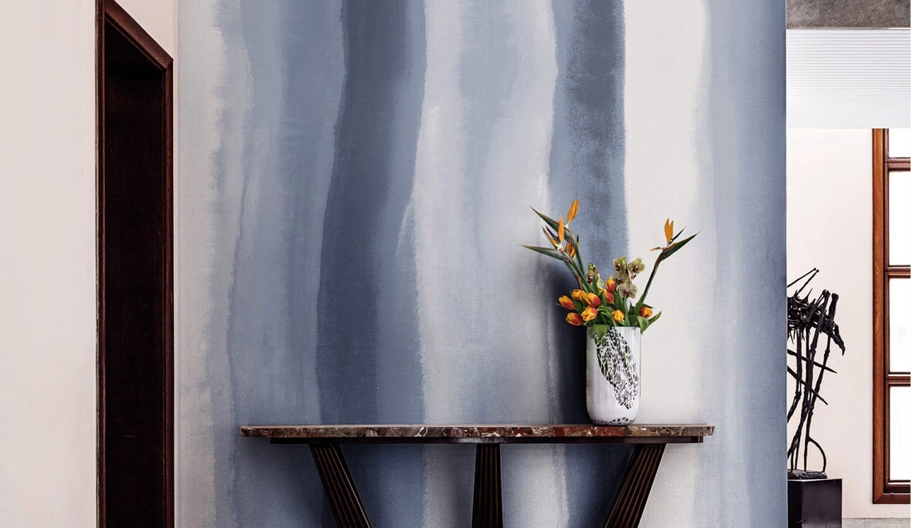 Carta da parati Soft Stripe Clouds di London Art