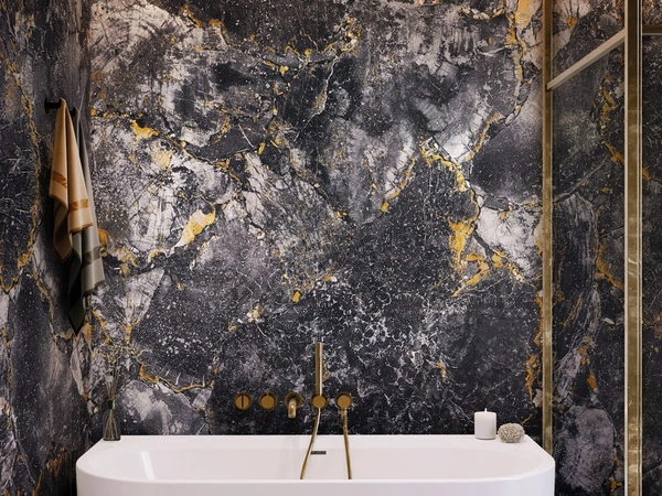 Carta da parati Volcanic Gold di London Art