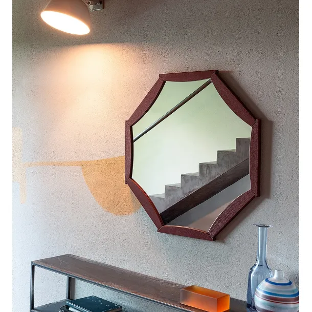 Specchio Sunflower con cornice in Rovere di Devina Nais
