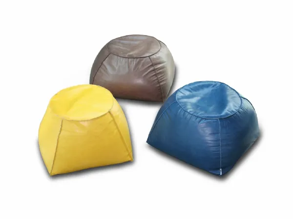 Pouf Trapezio in pelle di Calia