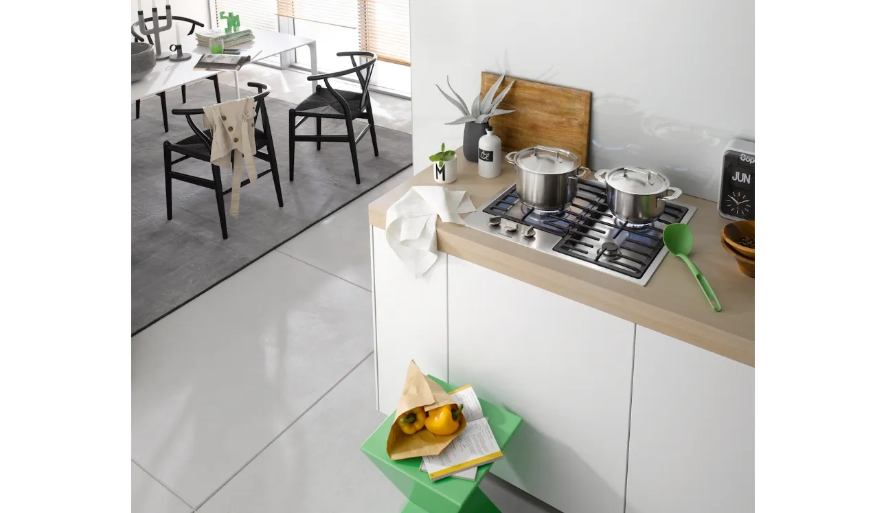 Piano Cottura KM 2312 a gas con bruciatore wok singolo di Miele