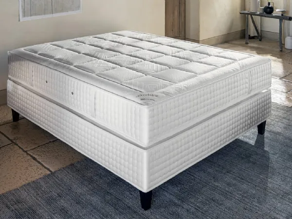 Materasso trapuntato a molle insacchettate Excelsior Spring Bianco Sale di Doimo Armonie del Sonno