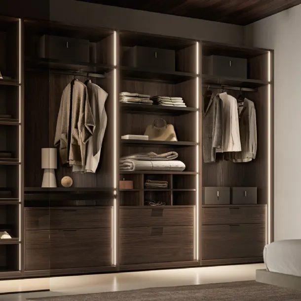 Cabina Armadio Naked effetto legno di SantaLucia