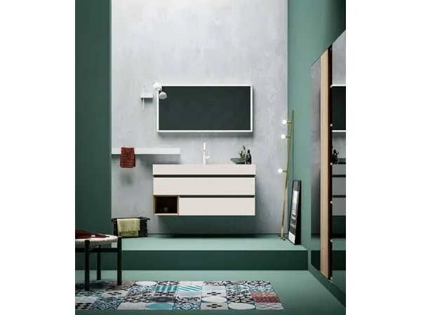 Mobile da Bagno sospeso in melaminico 45 02 di Birex