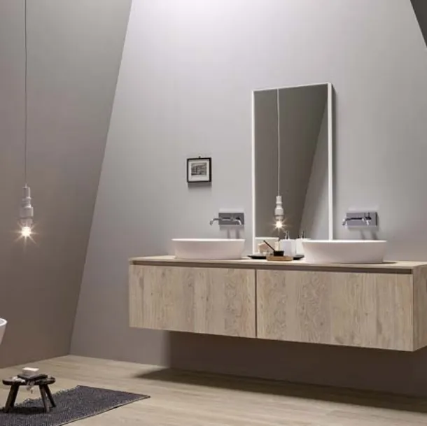 Mobile da Bagno sospeso in rovere 45 04 di Birex