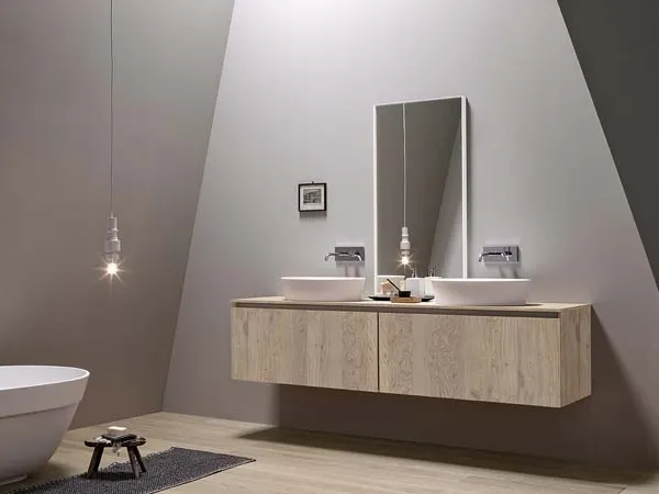 Mobile da Bagno sospeso in rovere 45 04 di Birex