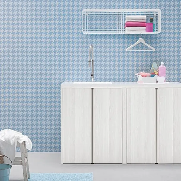 Mobile da Bagno in melaminico effetto legno Acqua e Sapone Lavanderia 02 di Birex