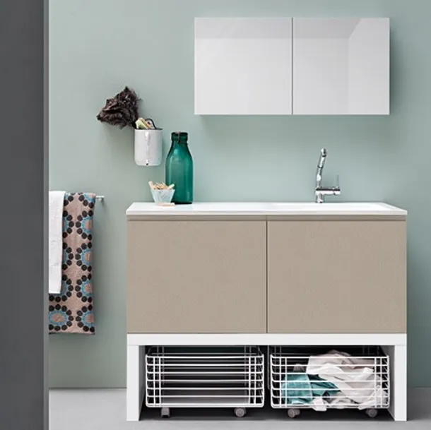 Mobile da Bagno in melaminico Acqua e Sapone Lavanderia 05 di Birex