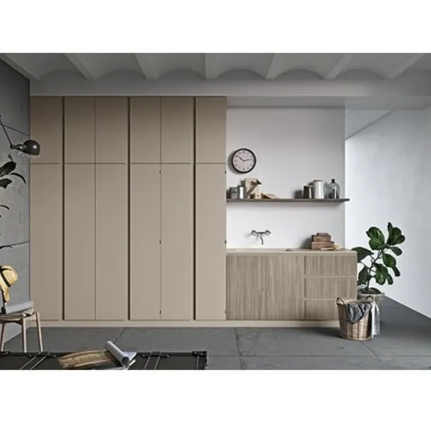 Mobile da Lavanderia in laccato opaco e melaminico Idrobox 08 di Birex