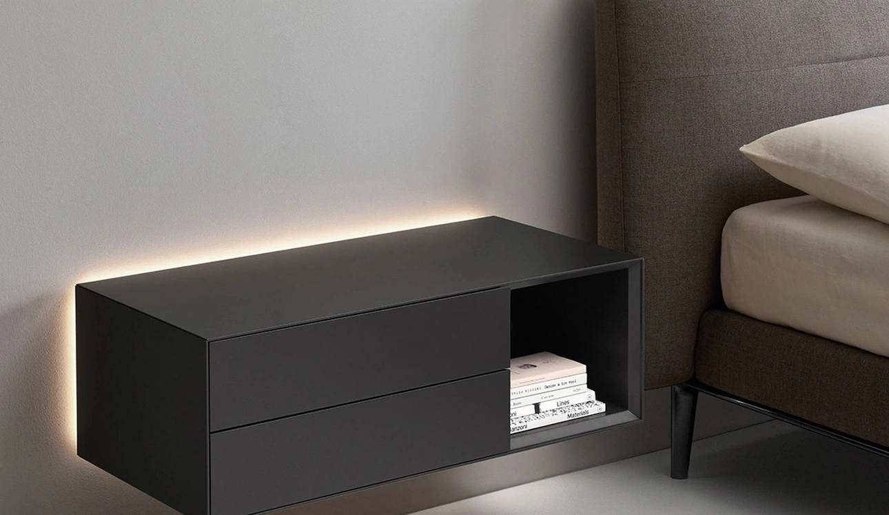 Comodino sospeso Domino Mono di Sangiacomo