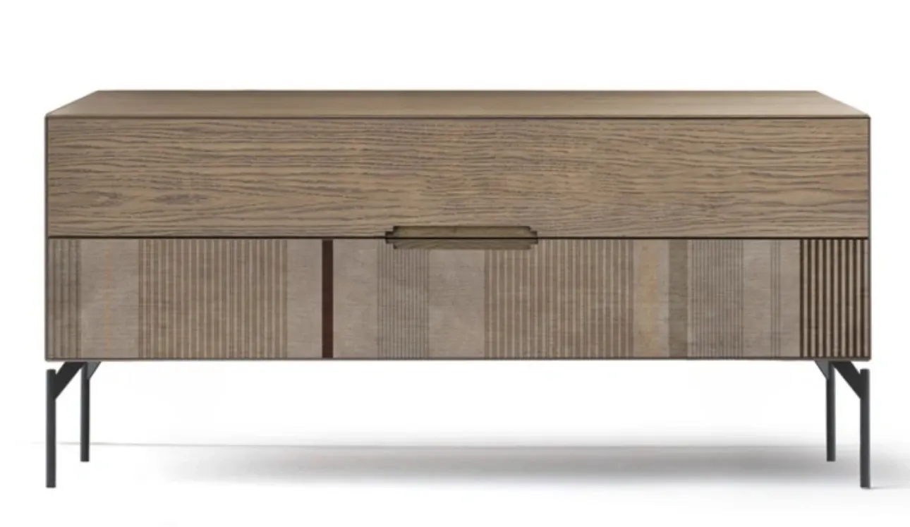 Comò Icon's 101 New Decò V02 in legno con stampa decorativa di Devina Nais