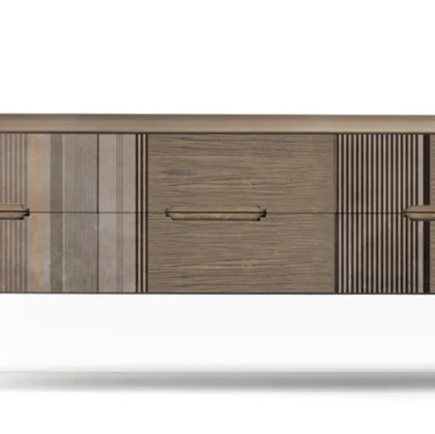 Comò Icon's 102 New Decò V02 in legno con stampa decorativa di Devina Nais