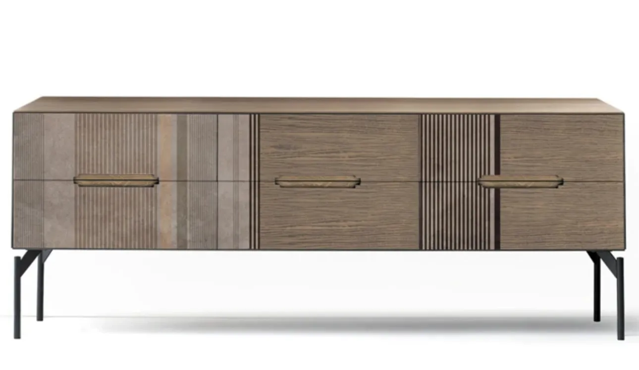 Comò Icon's 102 New Decò V02 in legno con stampa decorativa di Devina Nais