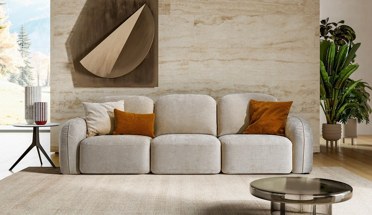 Divano lineare con sedute allungabili Susa di Le Comfort