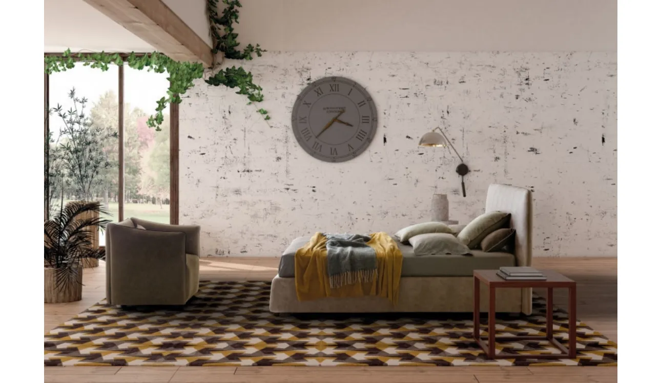 Letto in ecopelle Calvin di Le Comfort