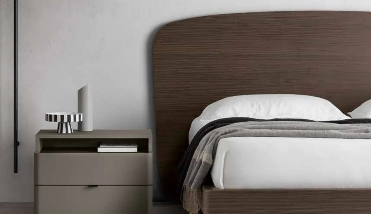 Letto con testiera arrotondata Duran di SantaLucia