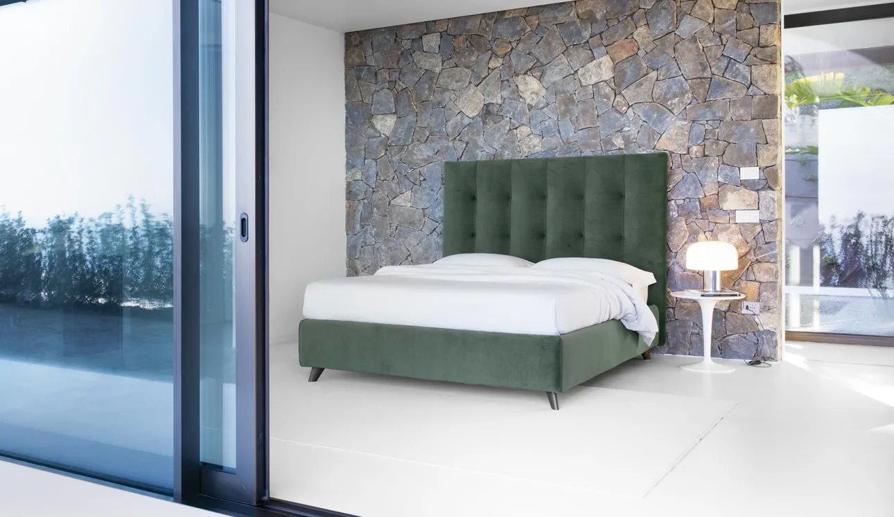 Letto con box contenitore Emma High di Noctis