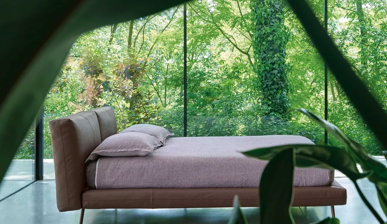 Letto imbottito Kuna di Noctis