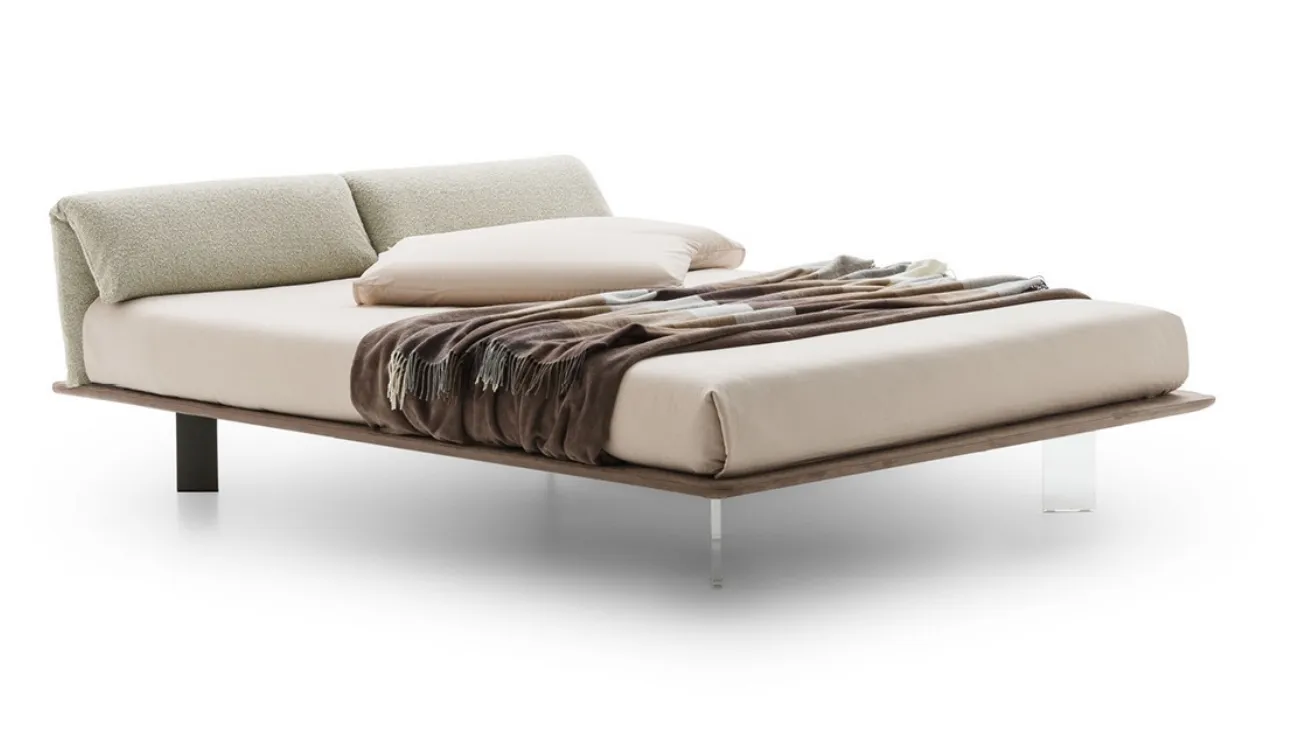 Letto in tessuto imbottito Logan di Le Comfort