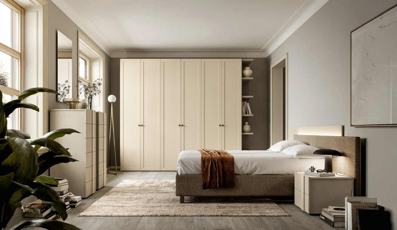 Letto con testiera a due pannelli Mari di SantaLucia