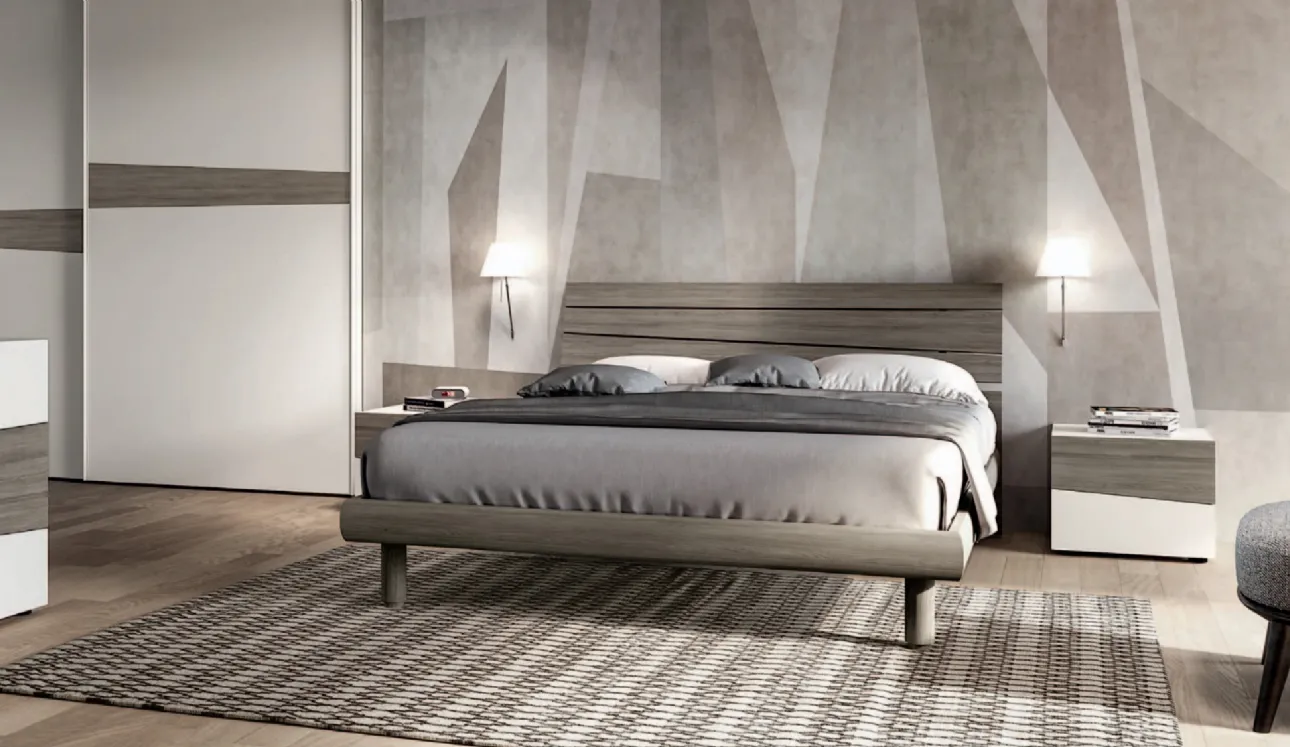 Letto moderno con testiera Mistral di SantaLucia