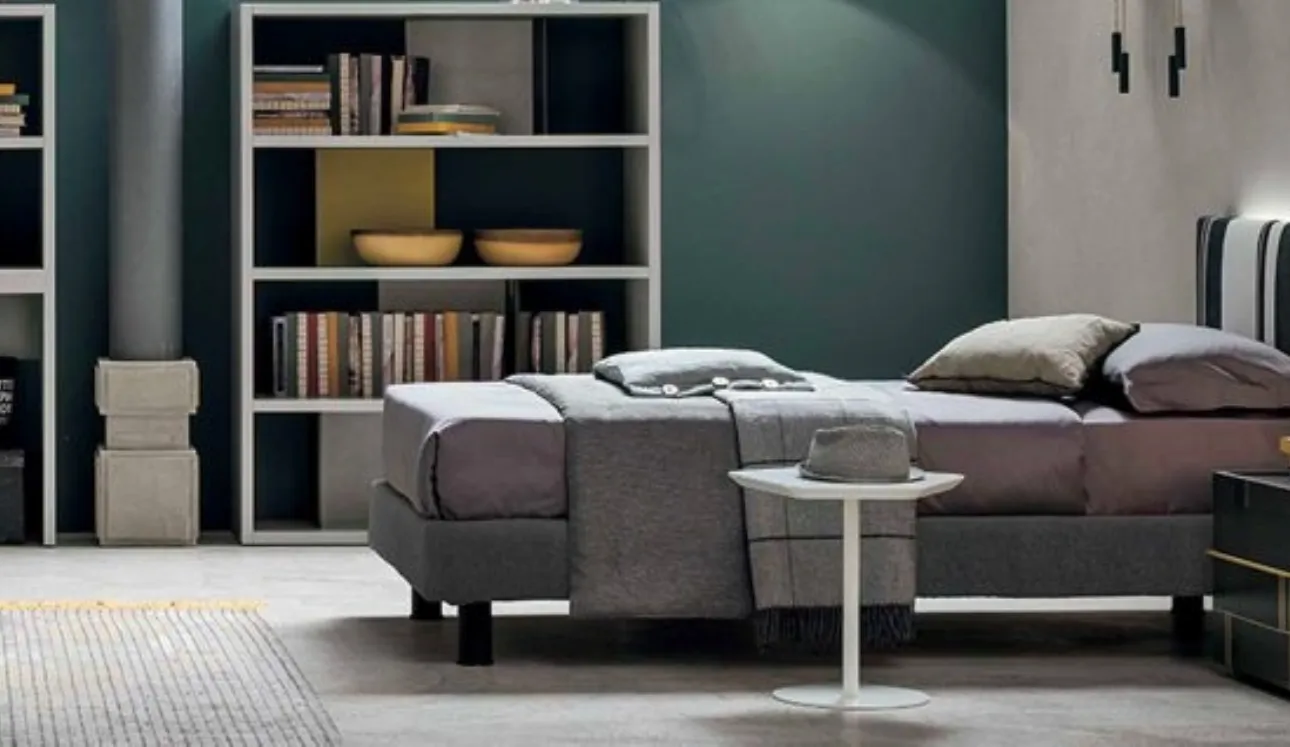 Letto Singolo con testiera Diagonal di Tomasella