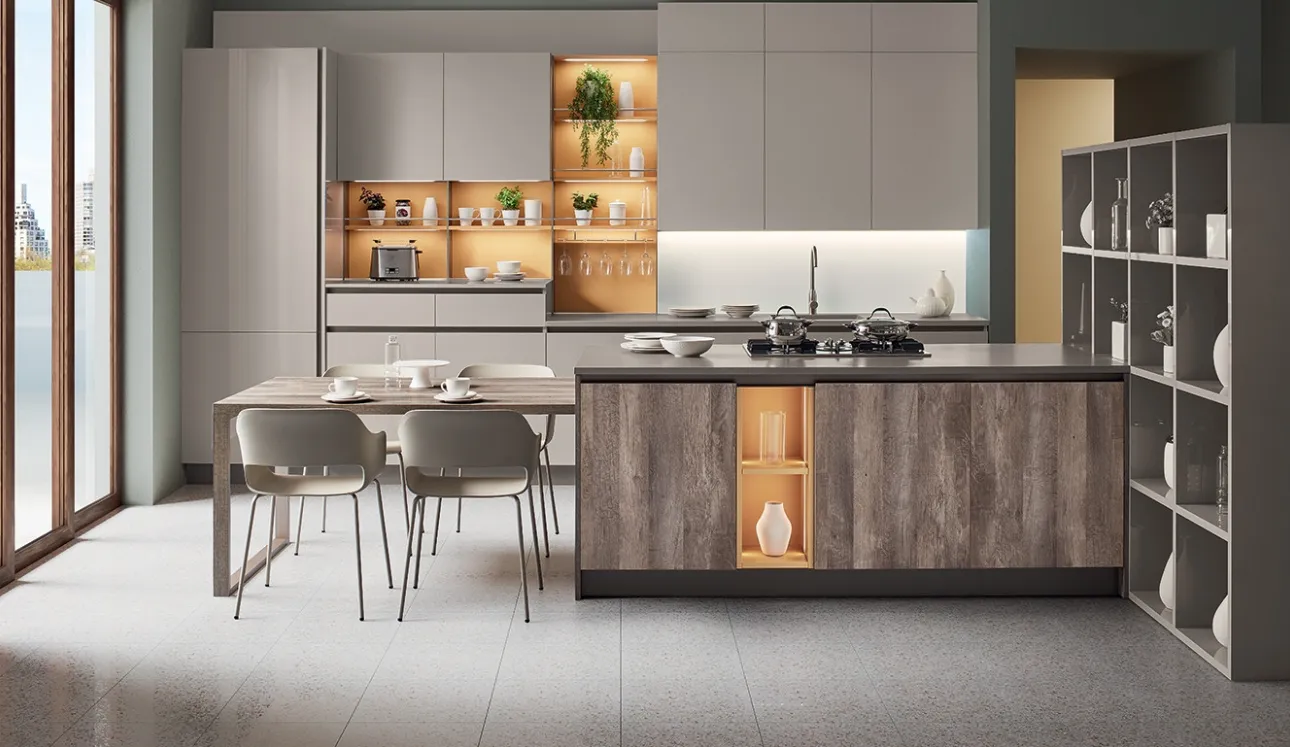 Libreria divisoria Living 06 di Veneta Cucine