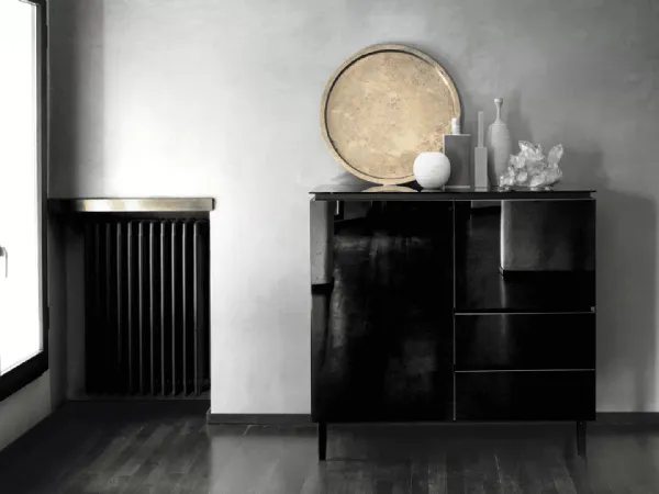 Madia Cosmopolitan in Cristallo laccato Nero di Bontempi