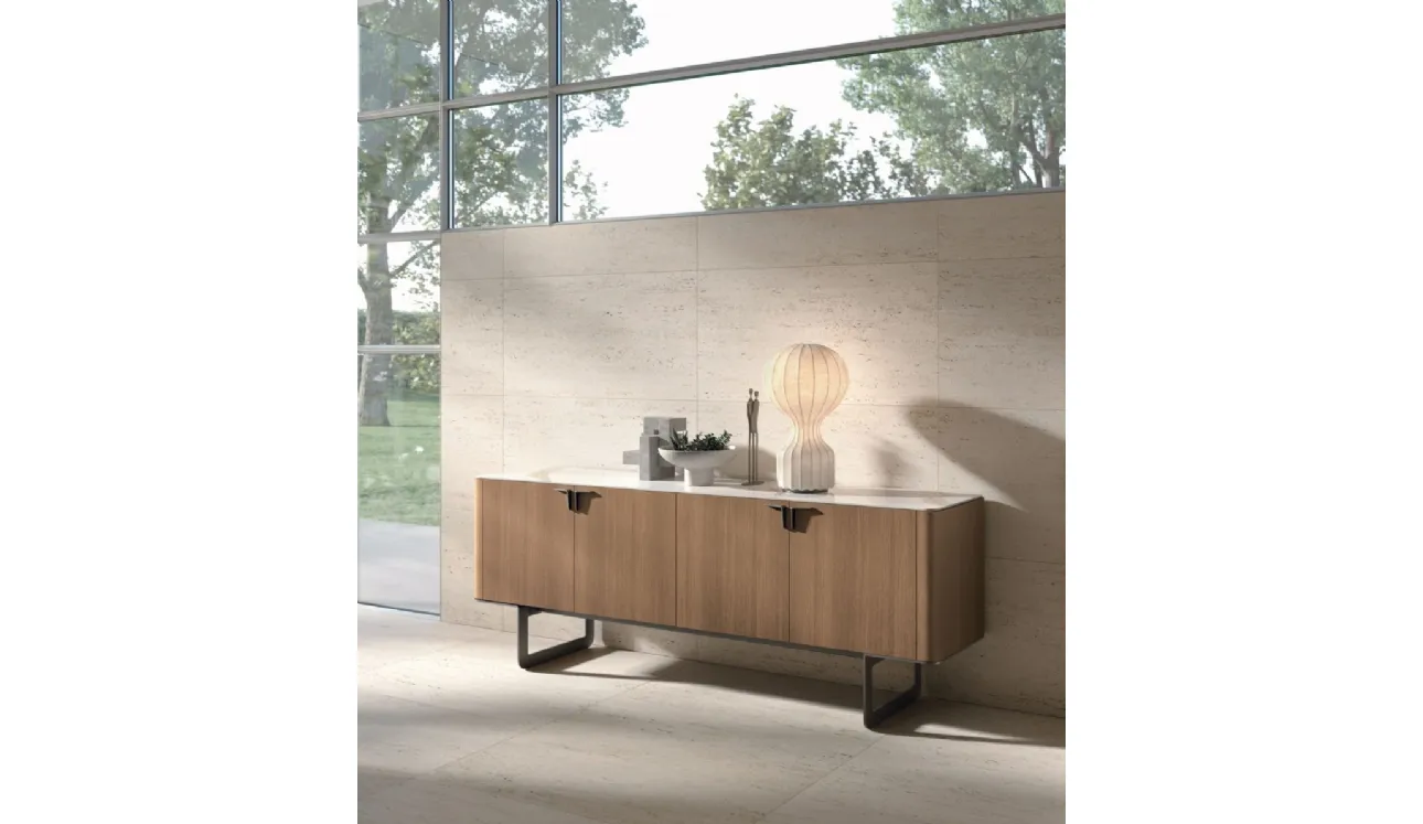 Madia Pandora in materico rovere cognac di Tomasella