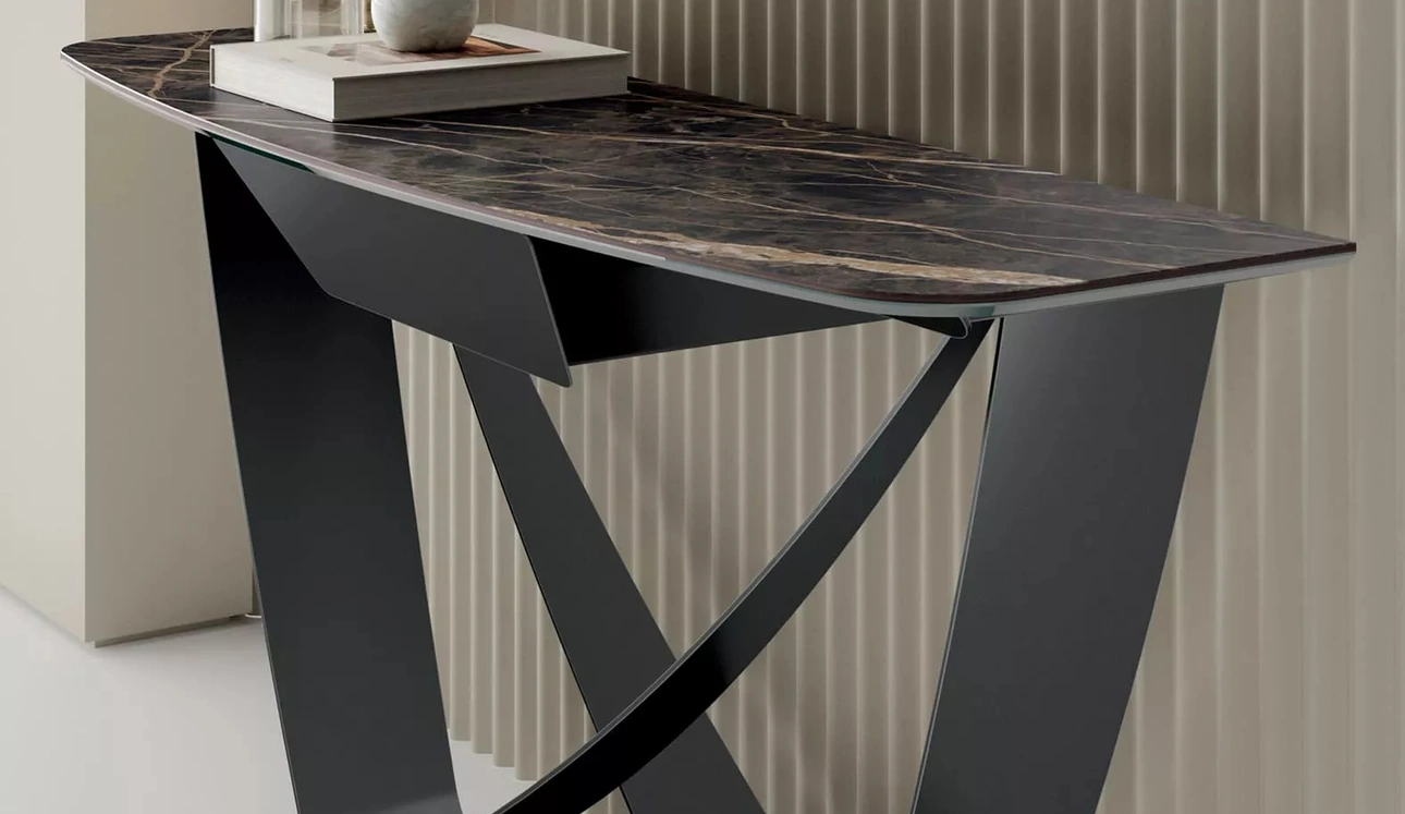 Mobile ingresso Bach Consolle in SuperMarmo di Bontempi