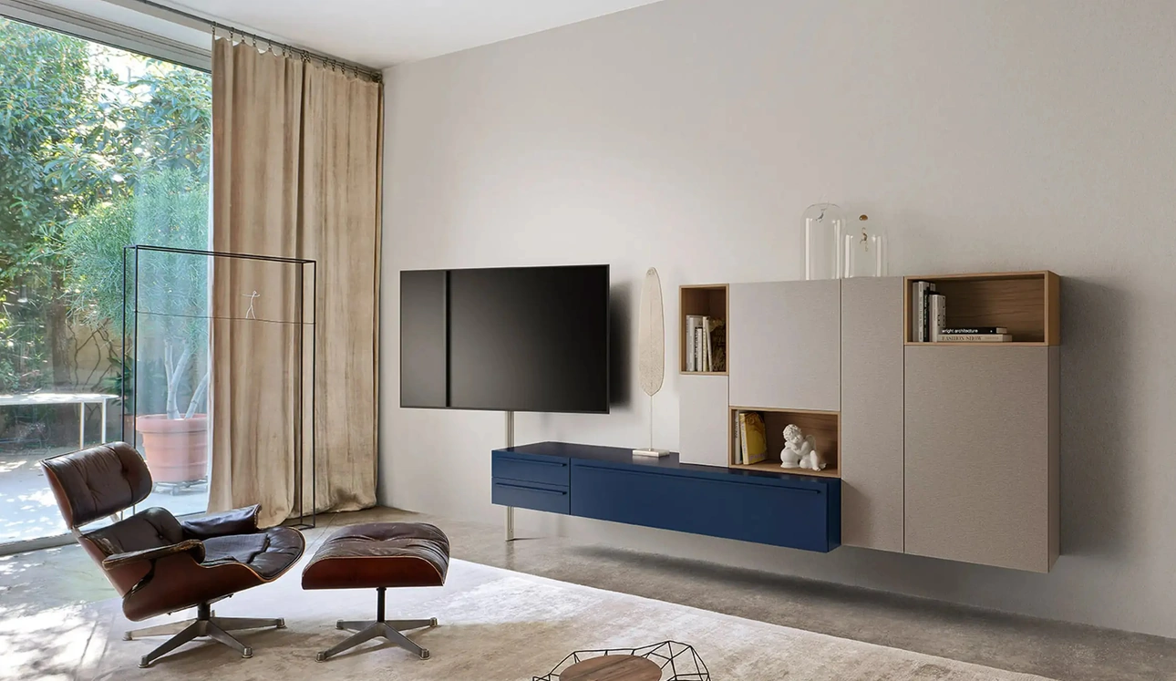 Mobile Porta Tv Tv Video in laccato di Sangiacomo