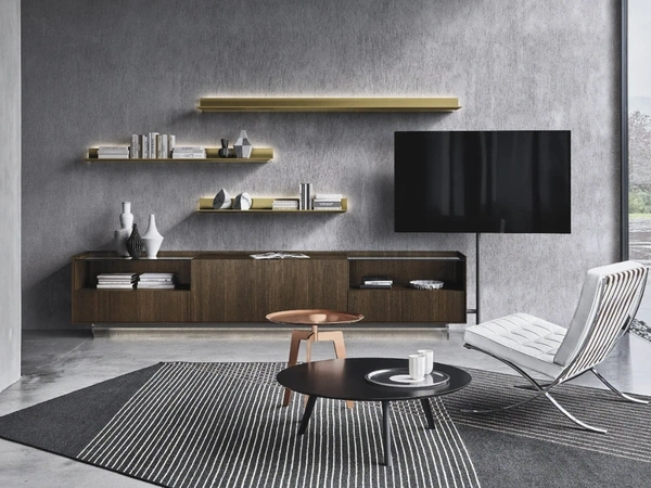 Parete Attrezzata Cabaret Glass 03 di Sangiacomo