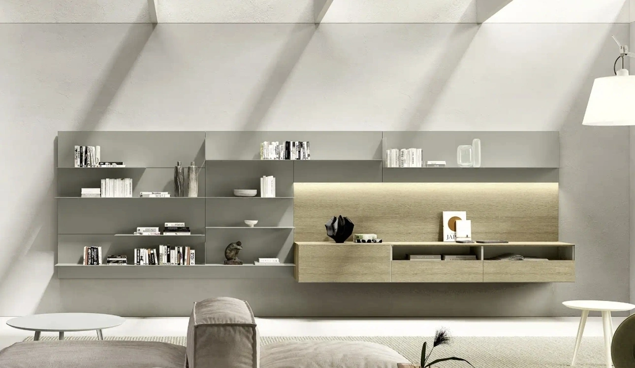 Parete Attrezzata Domino Boiserie 03 di Sangiacomo