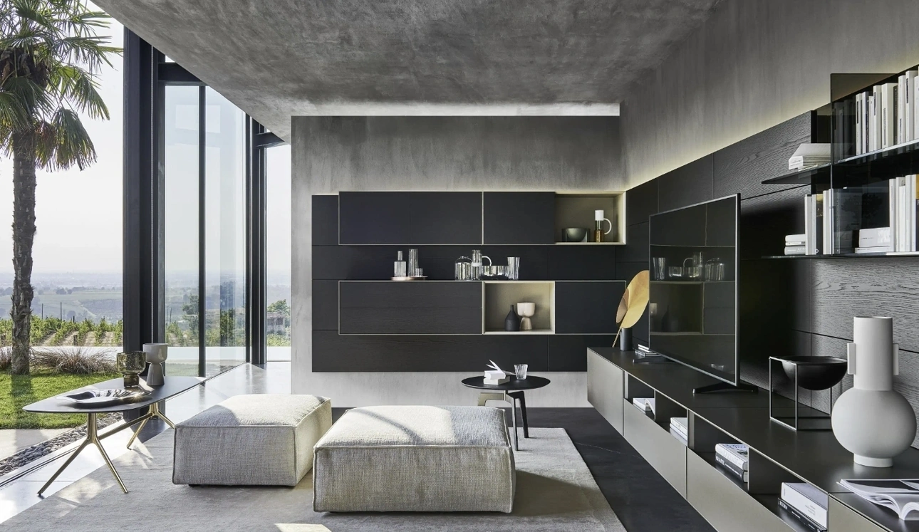 Parete Attrezzata Domino Boiserie 06 di Sangiacomo