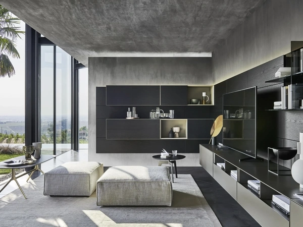 Parete Attrezzata Domino Boiserie 06 di Sangiacomo