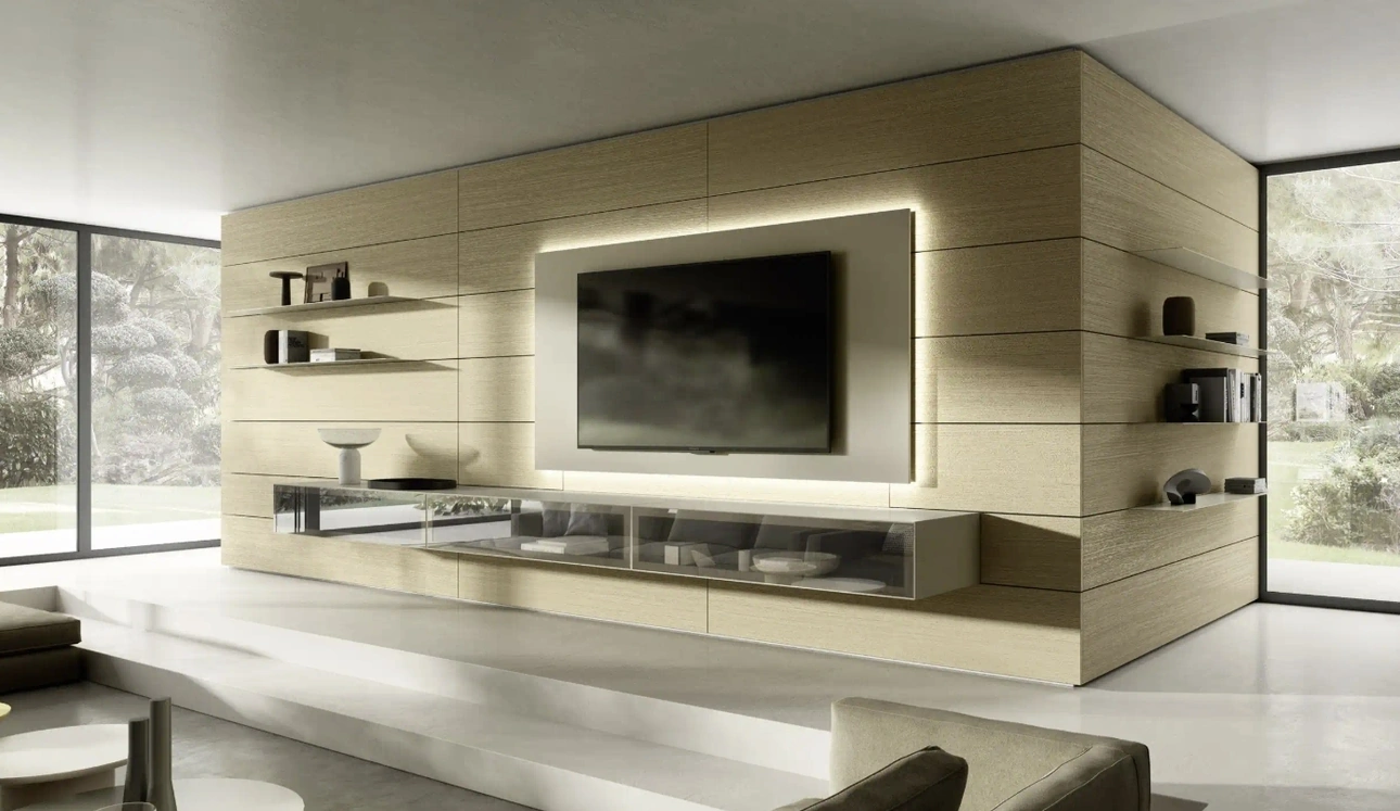 Parete Attrezzata Domino Boiserie 08 di Sangiacomo