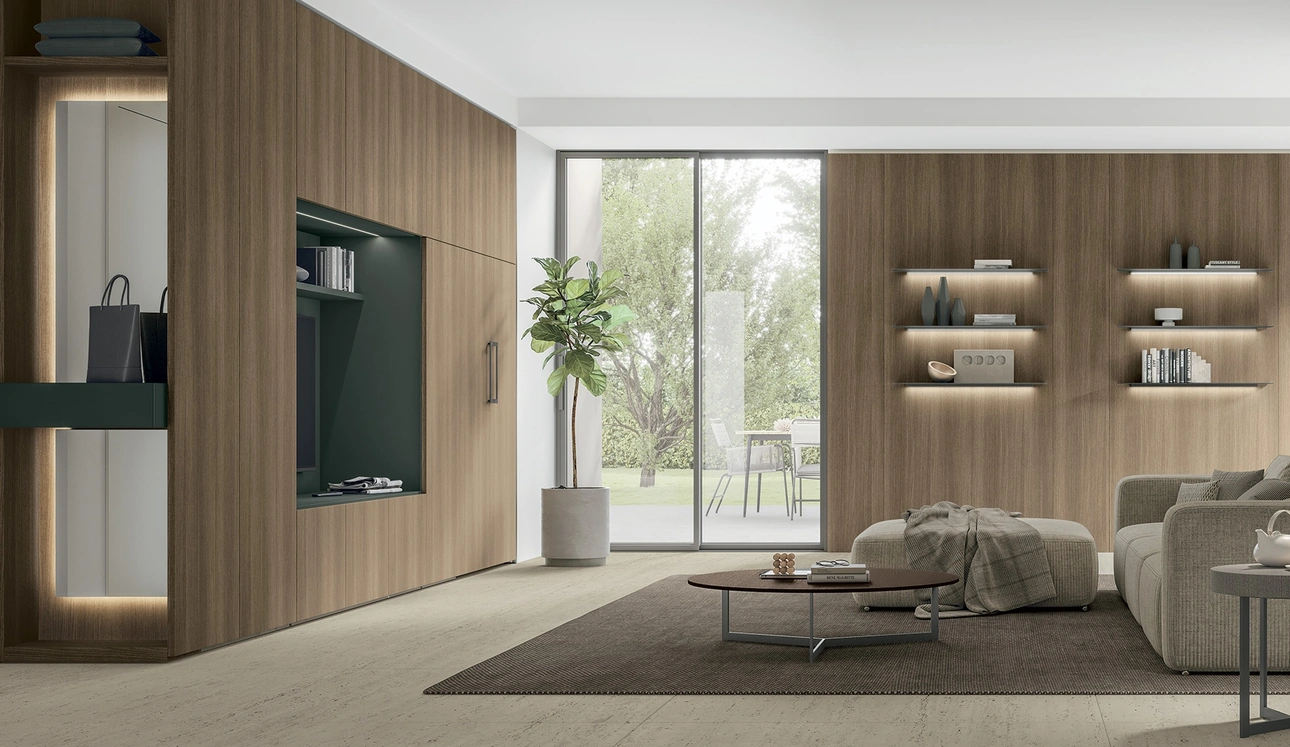 Parete Attrezzata Logica Plus UNIT 02 di Tomasella