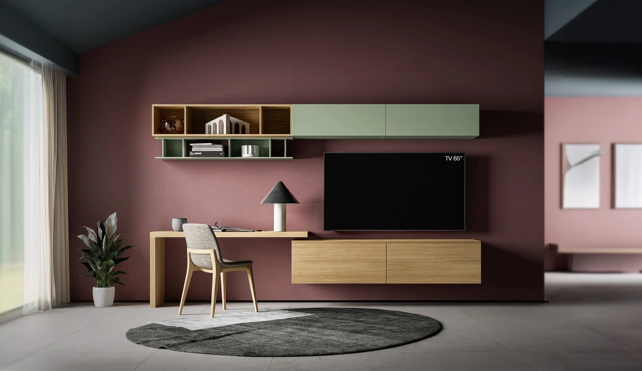 Parete Attrezzata Pratico PTG403 di SantaLucia