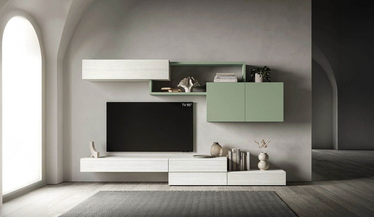 Parete Attrezzata Pratico PTG404 di SantaLucia