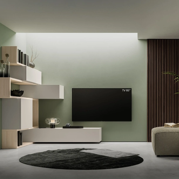 Parete Attrezzata Pratico PTG409 di SantaLucia