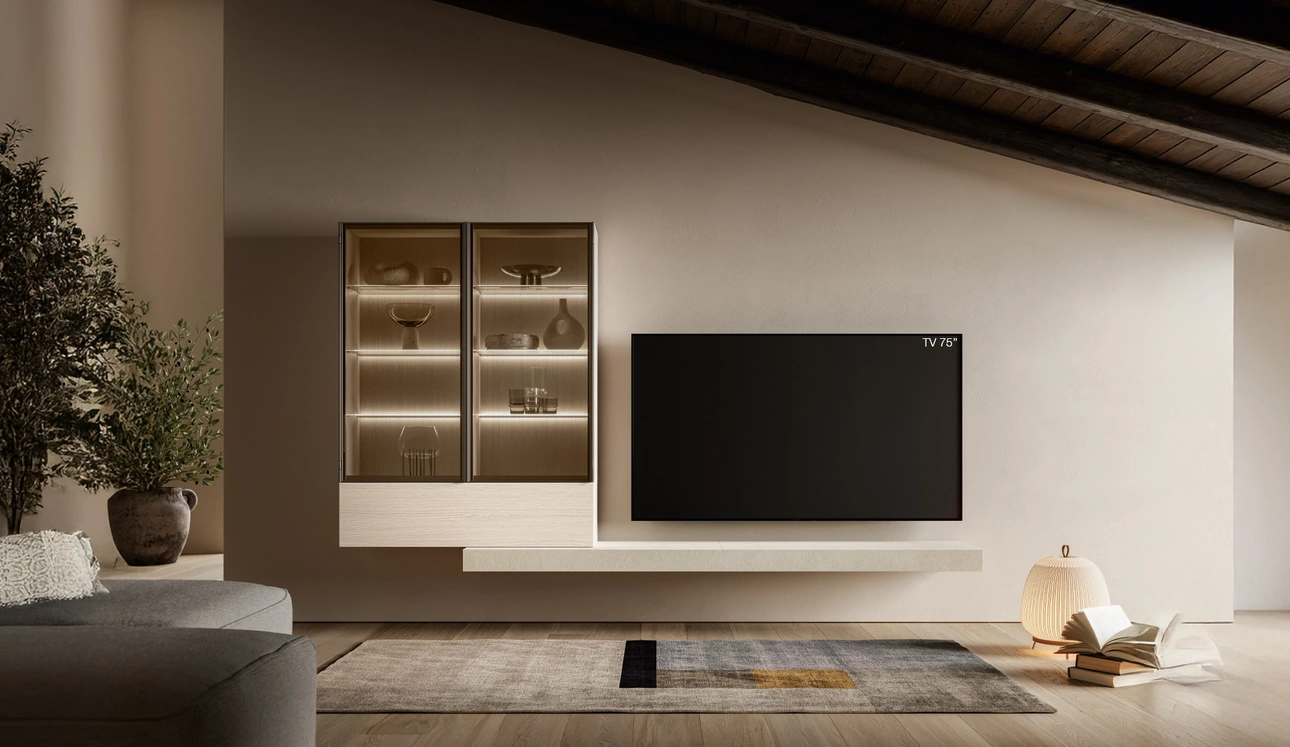 Parete Attrezzata Pratico PTG414 di SantaLucia