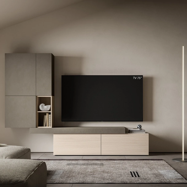 Parete Attrezzata Pratico PTG417 di SantaLucia