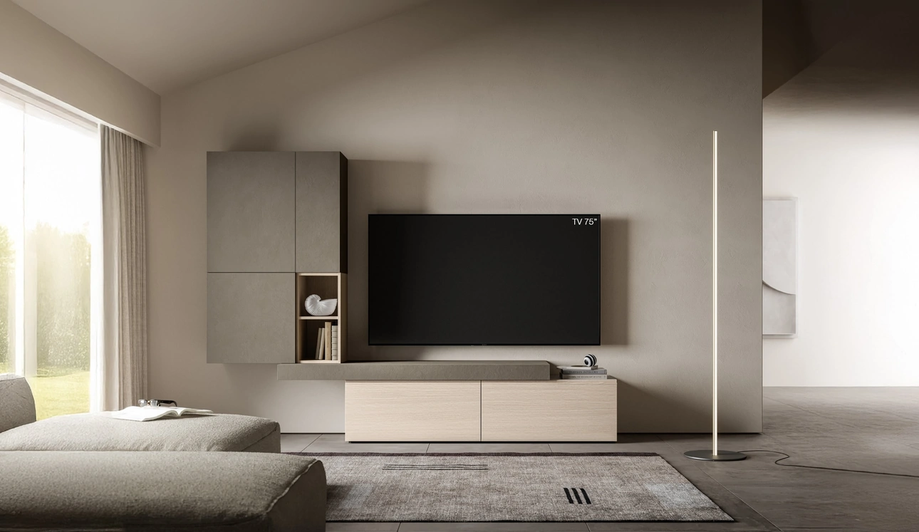 Parete Attrezzata Pratico PTG417 di SantaLucia