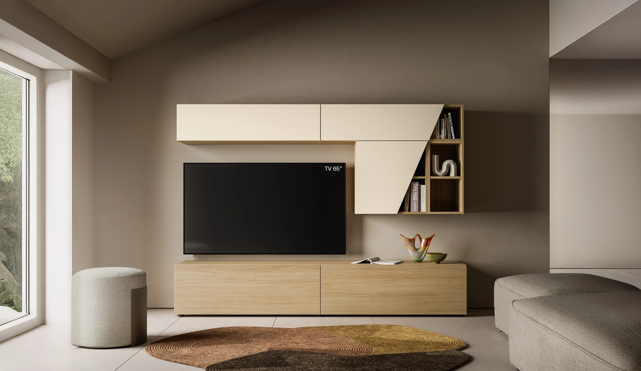 Parete Attrezzata Pratico PTG427 di SantaLucia