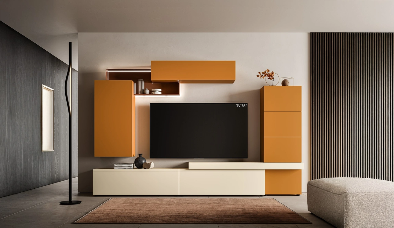 Parete Attrezzata Pratico PTG430 di SantaLucia