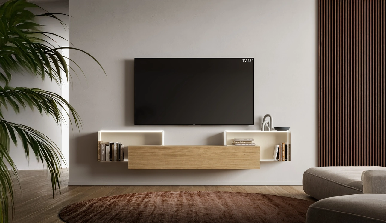 Parete Attrezzata Pratico PTG435 di SantaLucia