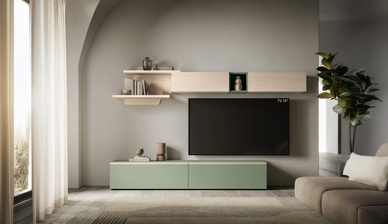 Parete Attrezzata Pratico PTG440 di SantaLucia