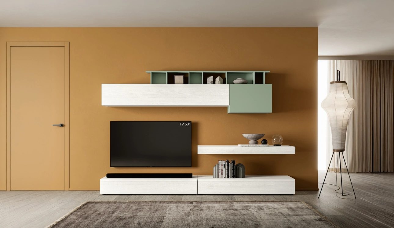 Parete Attrezzata Pratico PTG444 di SantaLucia