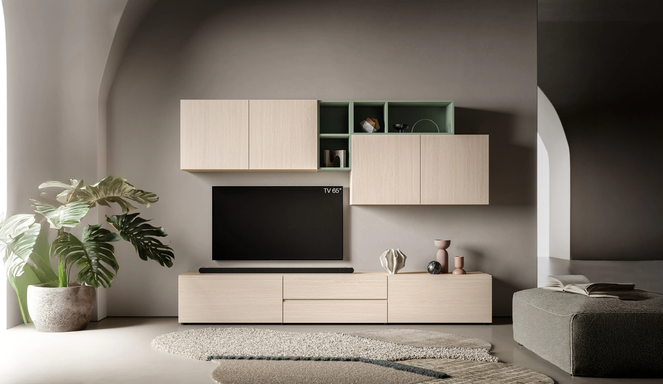 Parete Attrezzata Pratico PTG445 di SantaLucia